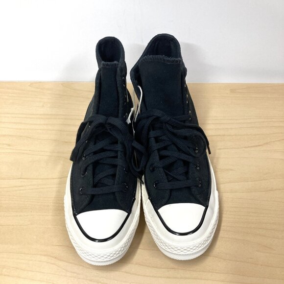 Converse Chuck 70 Hi Top Sneaker Unisex Sz W 7 / M 5 Black Suede NEW Minor Flaw - Picture 3 of 11